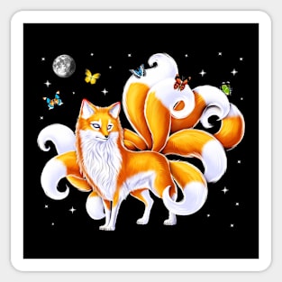 Japanese Kitsune Fox Sticker